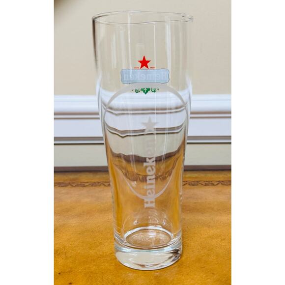 Heineken Holland Beer Pint Glass 16 ounce Authentic from Netherlands NEW - Picture 4 of 7